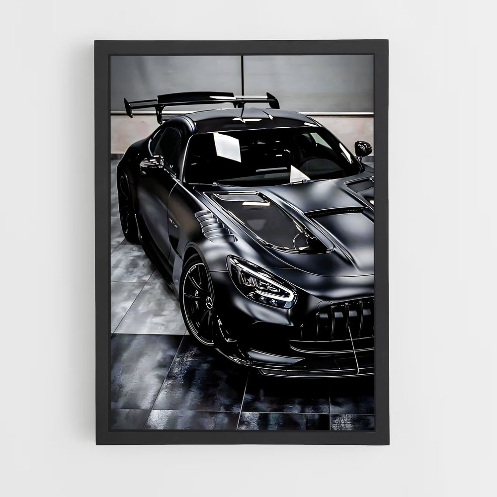 Poster Black Beauty Garage – affiche Mercedes (vue 2)